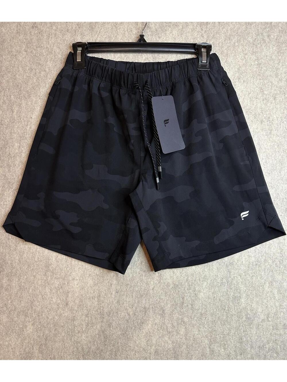 FABLETICS The One Short 7 Black Tactical Camo Mens Small NWT